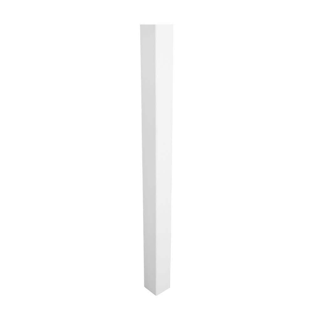 4 In. X 4 In. X 7 Ft. Vinyl Fence Blank Post