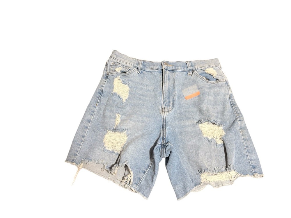 Light blue Jean shorts	SO Goods for Life	size 13/31W Super high rise dad shorts