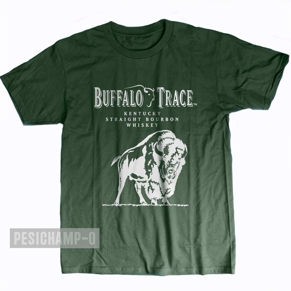 BUFFALO TRACE-Distillery in Frankfort-Bourbon  Forest Green T-shirt Size S-5XL