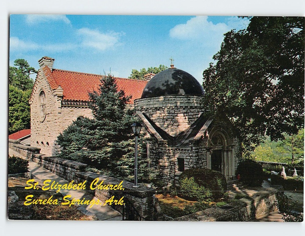 Postcard St. Elizabeth Church Eureka Springs Arkansas USA