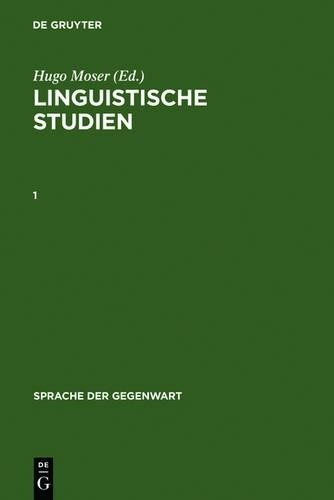 Linguistische Studien. 1 (Hardback) Sprache Der Gegenwart