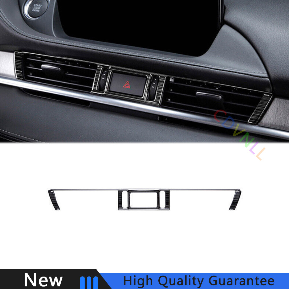 For Mazda 6 Atenza 2020-2021 Black Titanium Middle Console Air Outlet Vent Trim