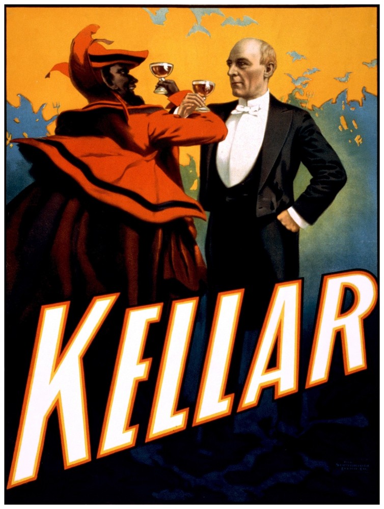 8445.Decoration Poster.Home Room wall art design.Kellar Magician.Magic show