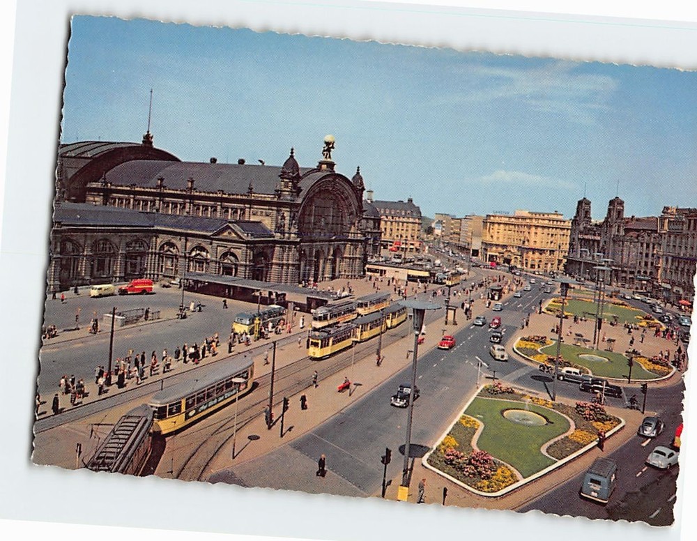 Postcard Am Hauptbahnhof Frankfurt Germany