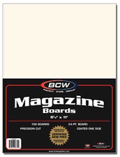 300 BCW Magazine Size ACID FREE Backing Boards backer-image
