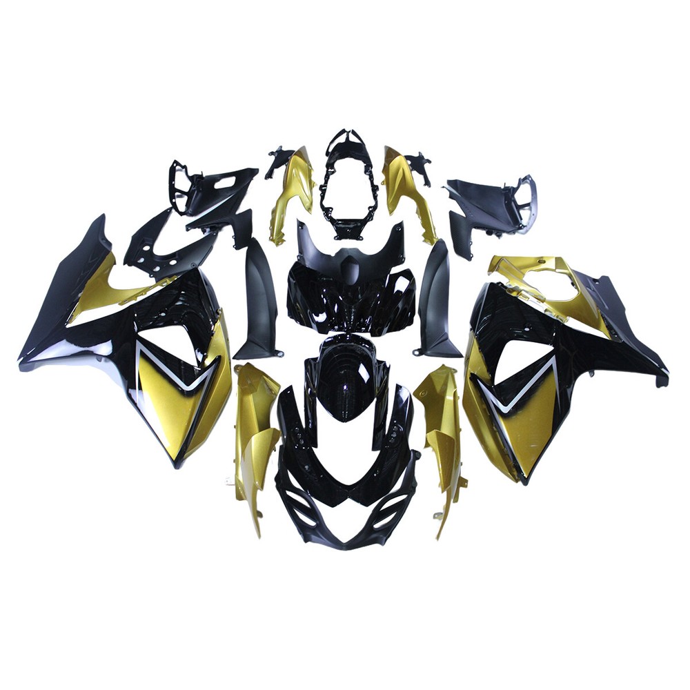 Gold Black Fairing Kit For 2009 10 11 12 13 14 15 2016 Suzuki GSXR1000 Bodywork