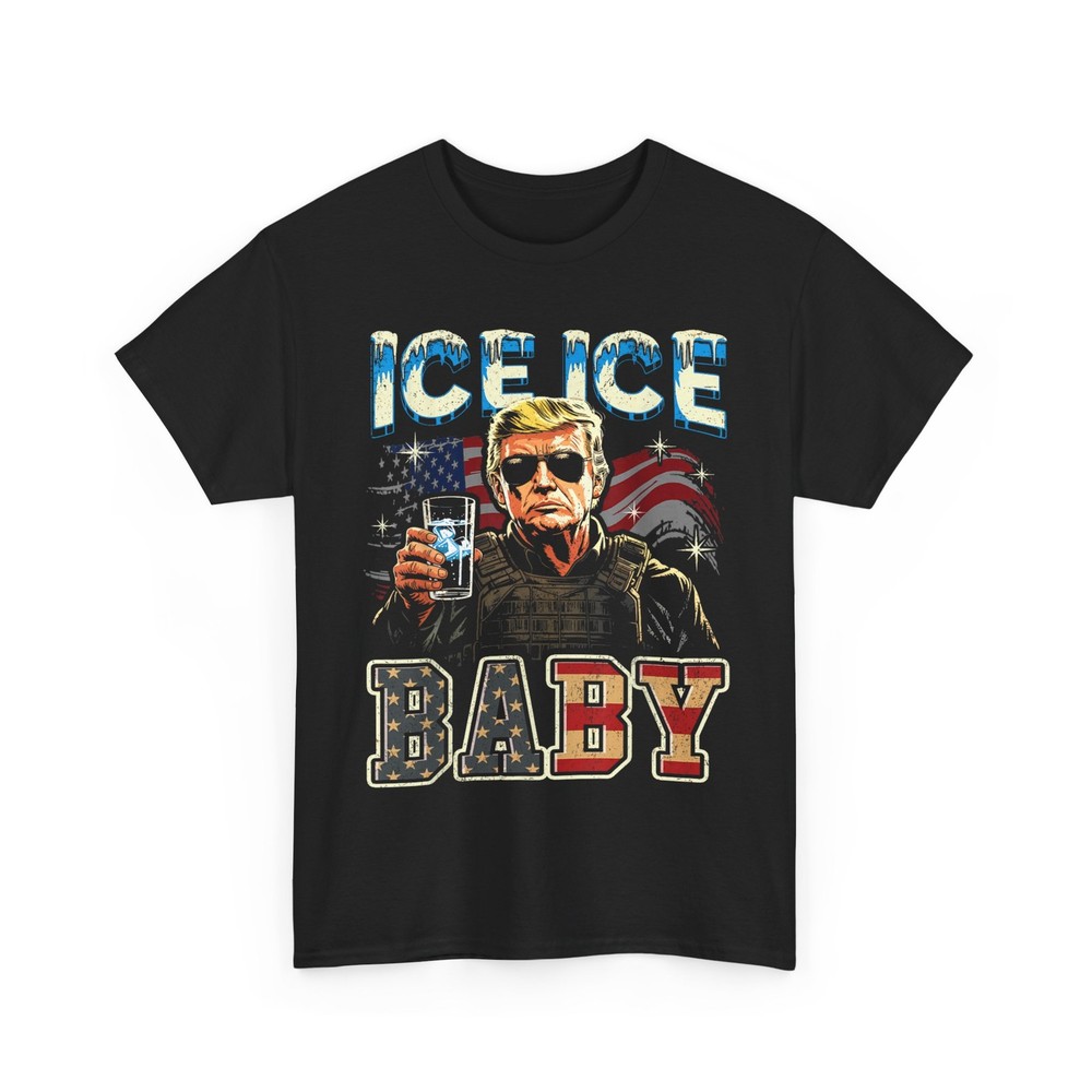 Trump Funny Shirt, Ice Baby Trump Women Men T-Shirt