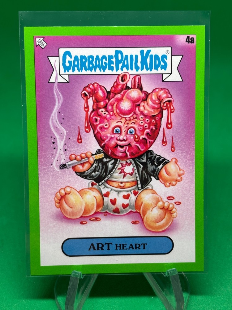 Art Heart #4a 2024 Topps GPK: Battle of The Bands Green Day Booger Green