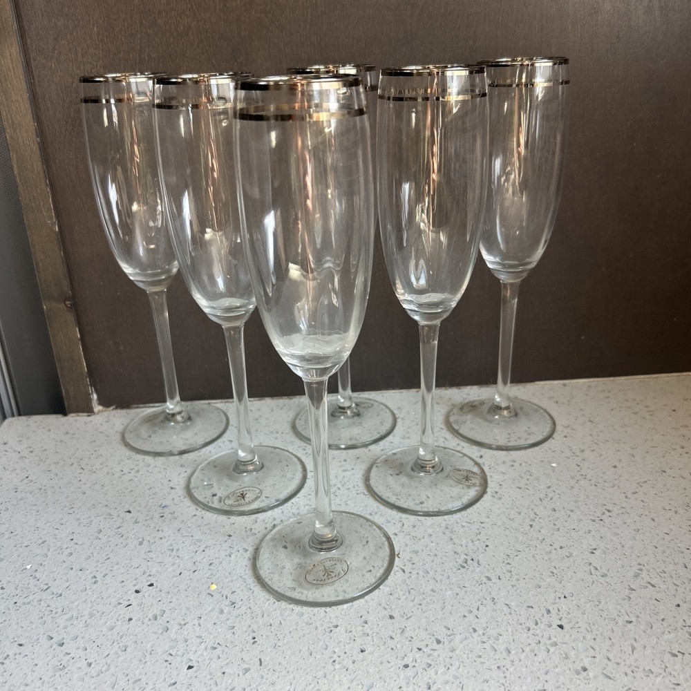 Preziosi by CF Design Champagne Flutes Set of 6
