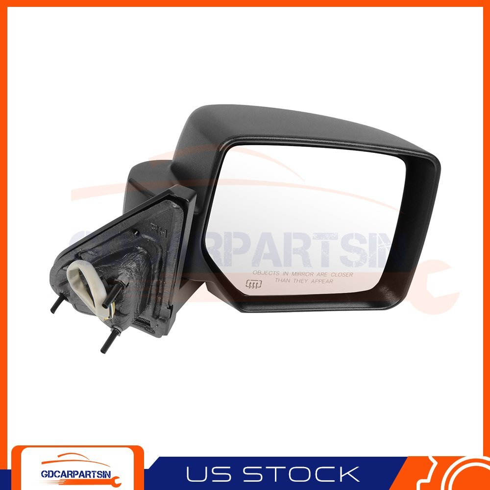 Right Side For 2007-2018 Jeep Patriot Power Heated Fold Black Textured Mirror