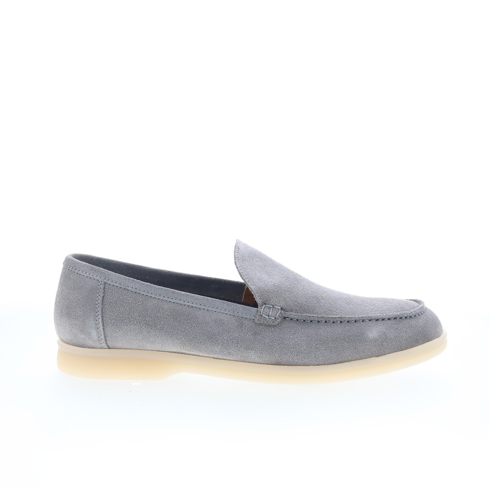 Bruno Magli Primo Unlined Mens Gray Loafers & Slip Ons Casual Shoes