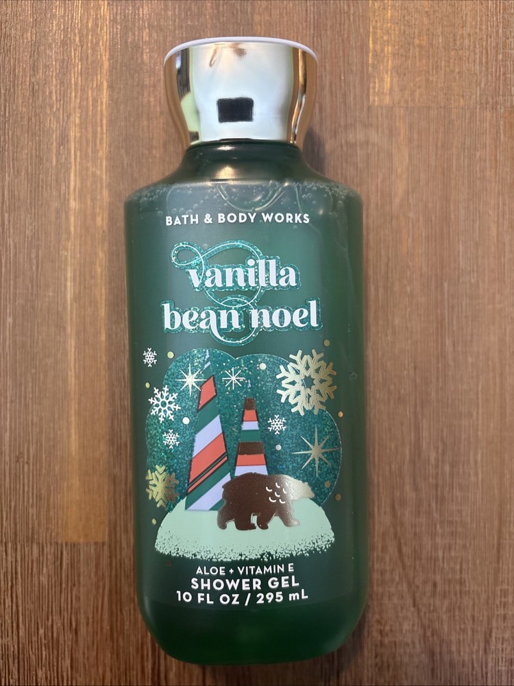 Bath & Body Works 10oz Shower Gel New - Vanilla Bean Noel