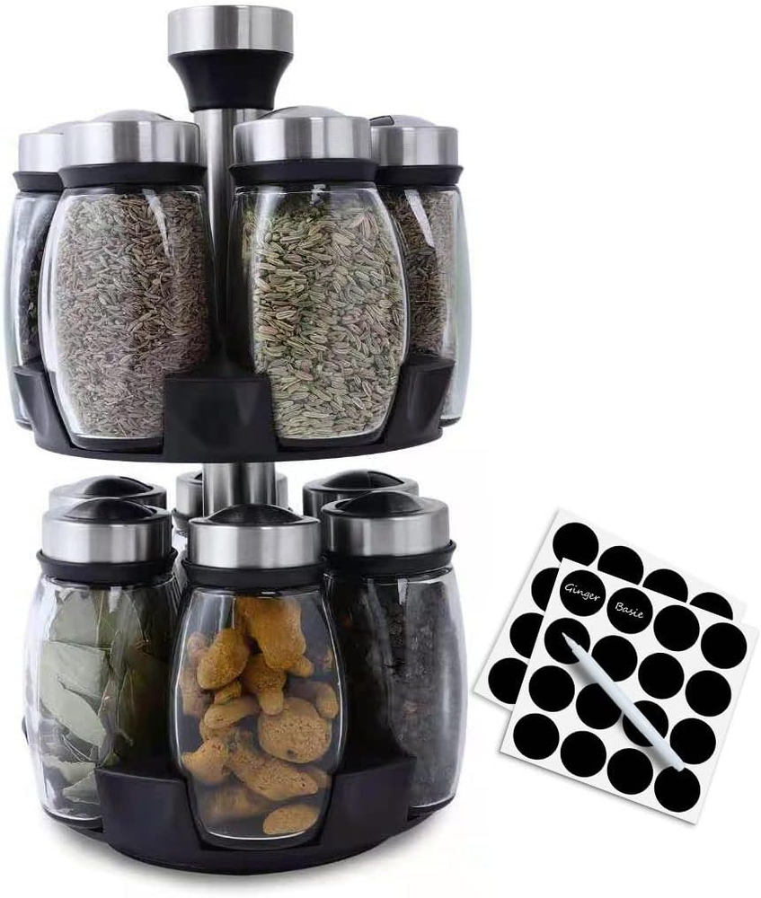 Spinning Spice Rack Organizer for Kitchen Countertop Storage