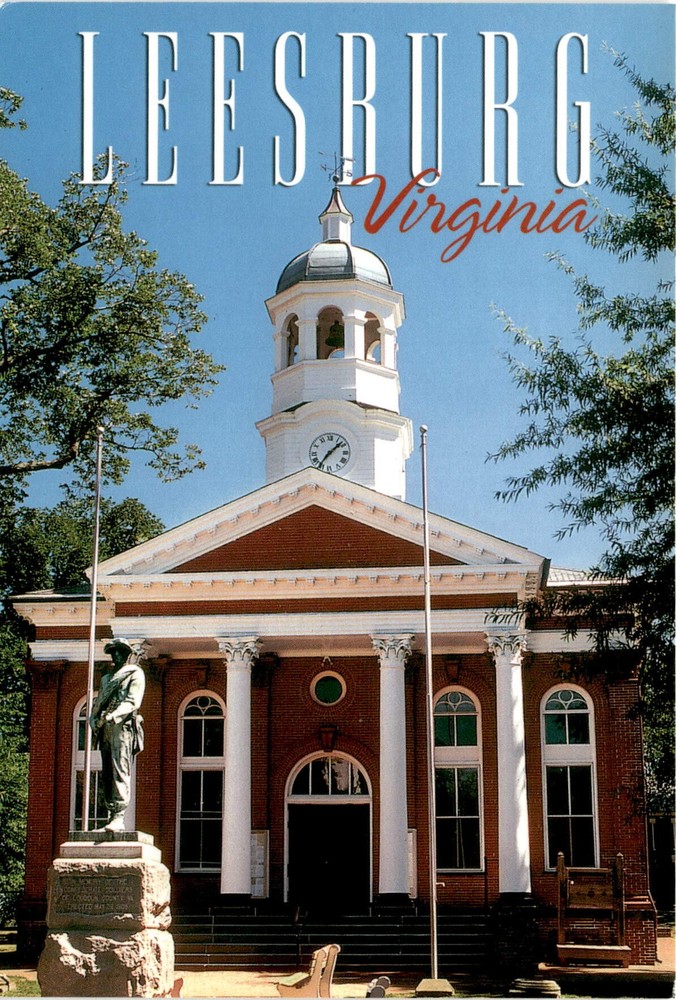 Leesburg, Virginia, Loudoun County, Washington D.C., Blue Ridge Postcard