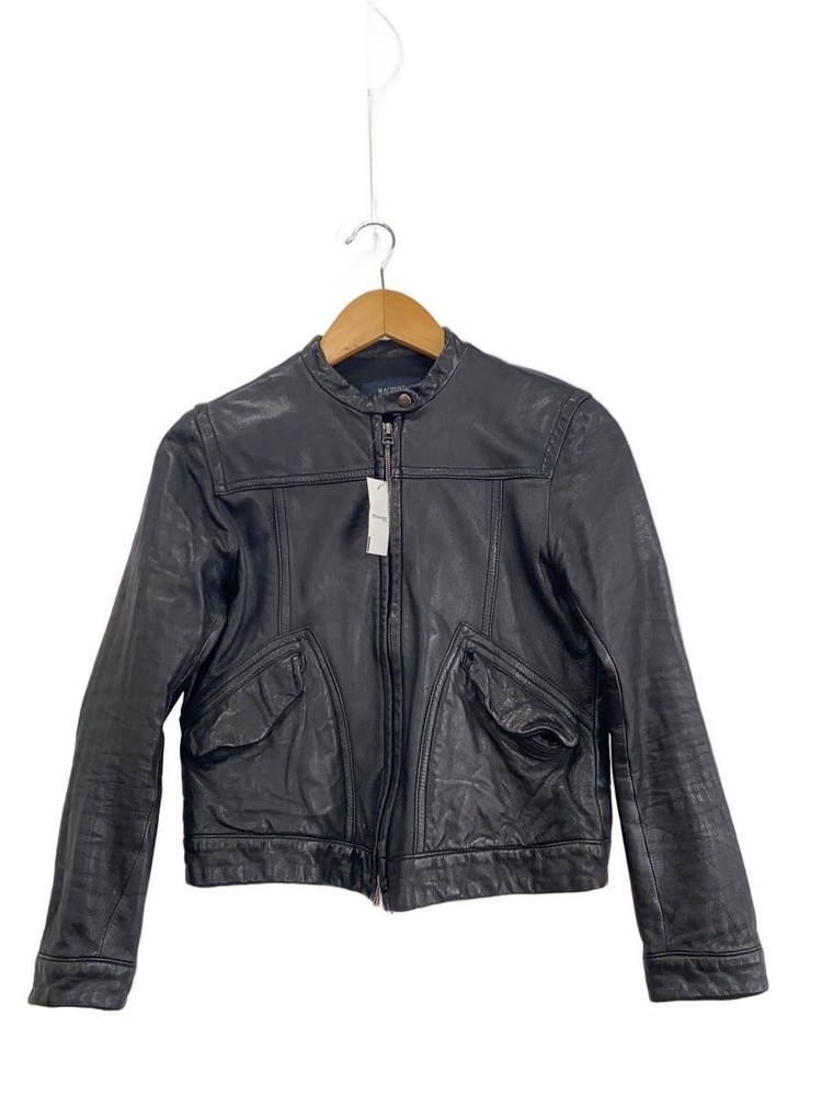 Macphee Leather Jacket Blouson/38/Leather/Blk/Plain// 3499