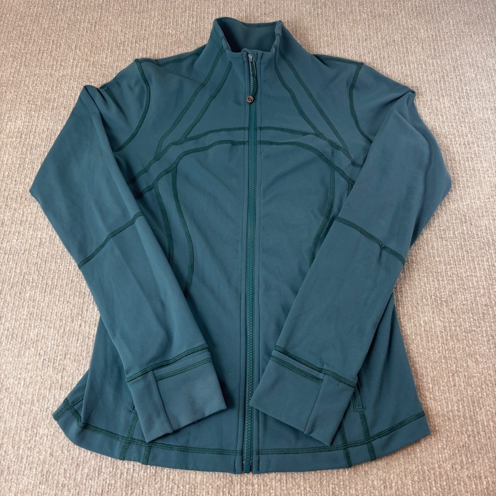 Lululemon Teal Lagoon Full Zip Define Jacket Women's Size 10 EUC LW4AWLS