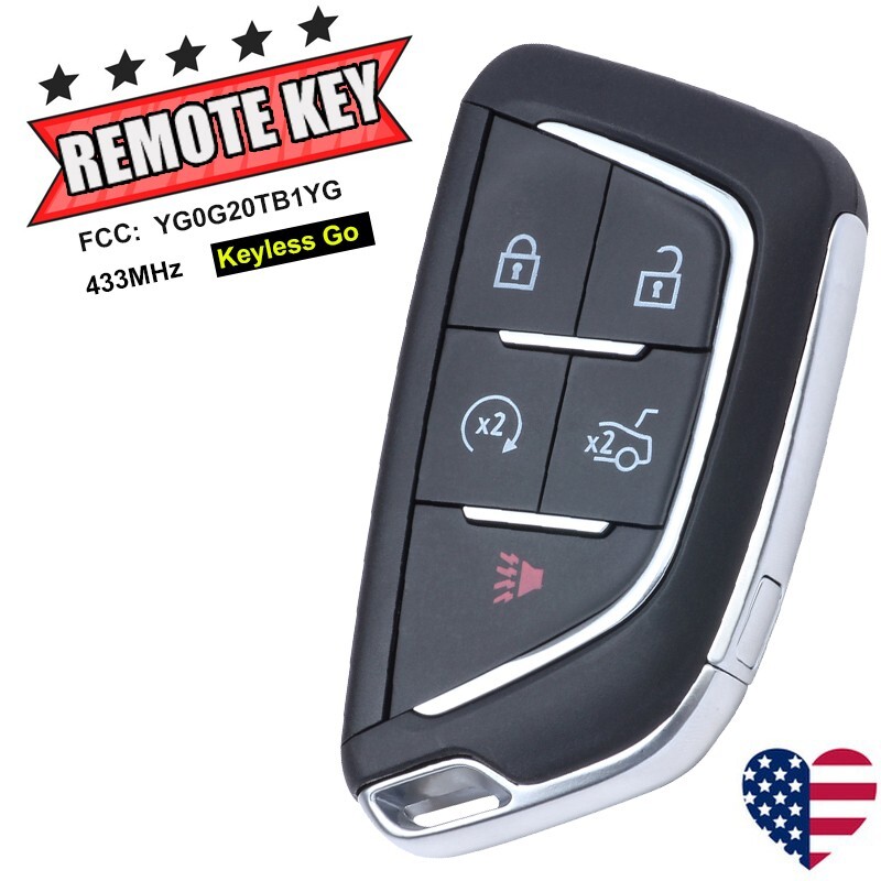 for Cadillac CT4 CT5 2020 2021 2022 Smart Remote Car Key Fob YG0G20TB1
