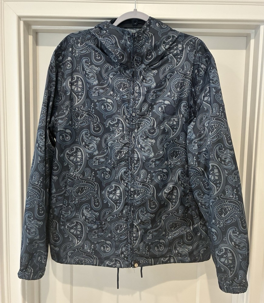Men’s  Pretty Green Navy Paisley Wind Jacket Liam Gallagher XL