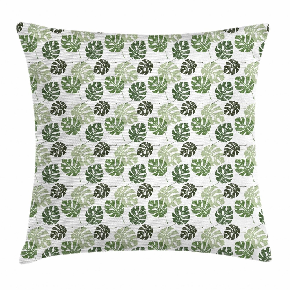 Elegant Abstract Leaf Cushion Covers by Ambesonne - 8 Sizes for Stylish Home Decor-image