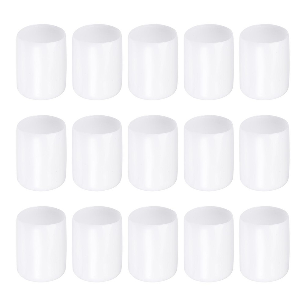 Screw Thread Protector Cover Rubber End Caps for Screw Bolt 28mm ID/White/20 Pcs