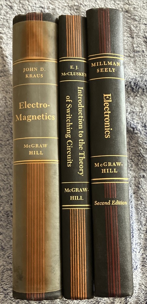 McGraw-Hill Electrical and Electronic Engineering Series Lot 3 Hardcover Books