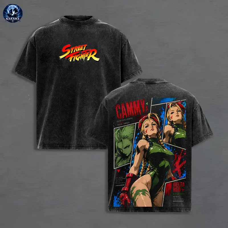 Cammy Street Fighter Graphic Tee Classic Arcade Gamer Fan Unisex T Shirt