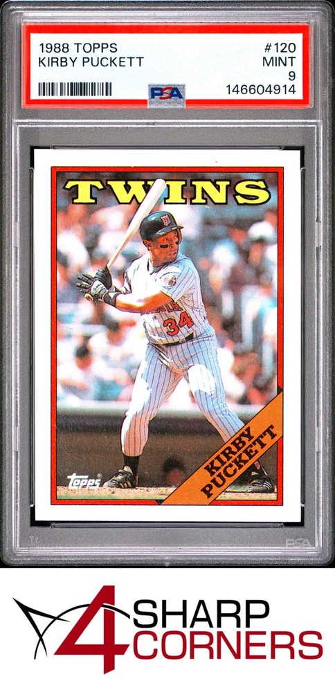 1988 Topps #120 Kirby Puckett Twins Hof Psa 94SC: Leading the industry in consignment services!