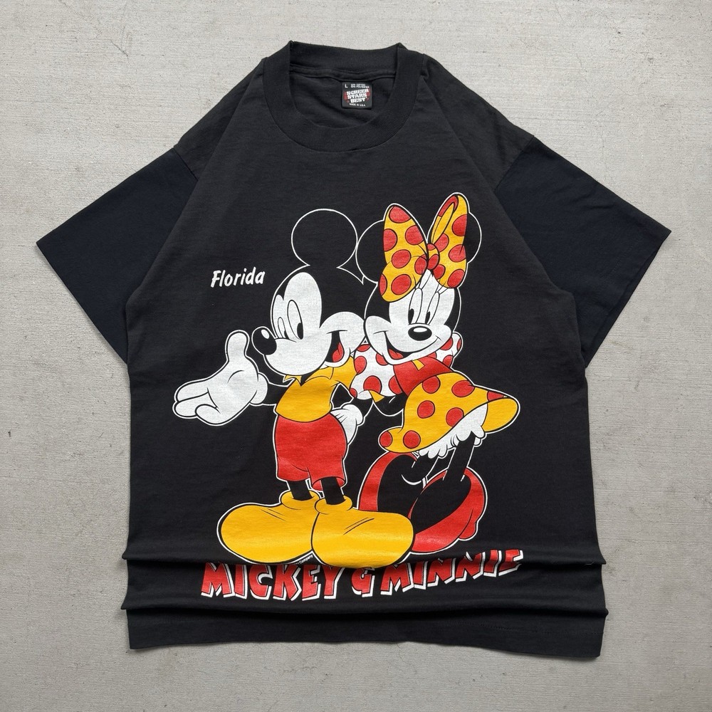 VTG 90s Disney Florida Mickey & Minnie Single Stitch Shirt
