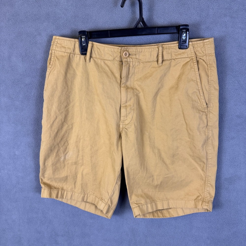 Uniqlo Men’s Brown Chino Shorts, Size L, 100% Cotton, Classic Casual