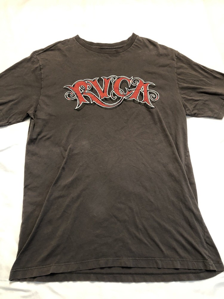 RVCA Mens Shirt Grey Size Large Special Edition DMOTE ANP