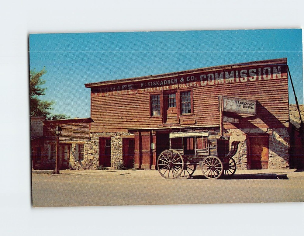 Postcard Livery Stable Historic Virginia City Montana USA