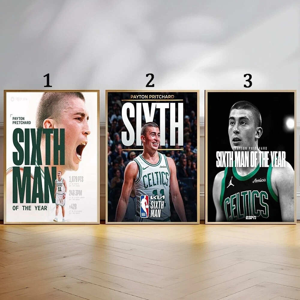 Payton Pritchard Boston Celtics Sixth Man of the Year NBA Poster