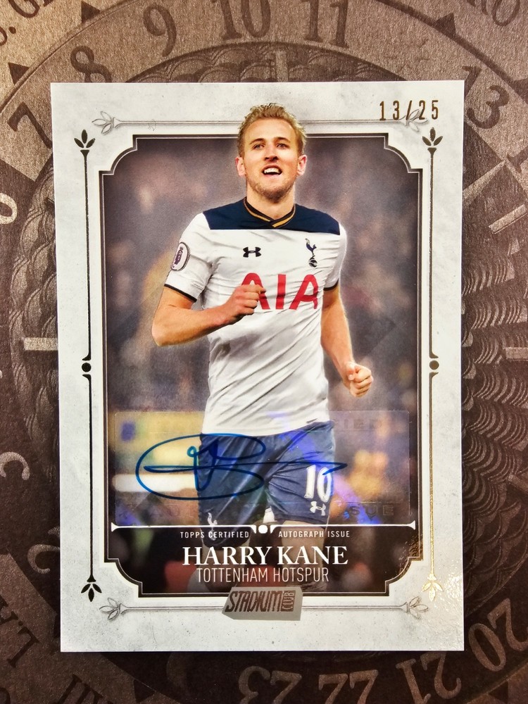Harry Kane Auto /25 2016 Topps Stadium Club Tottenham Premier League