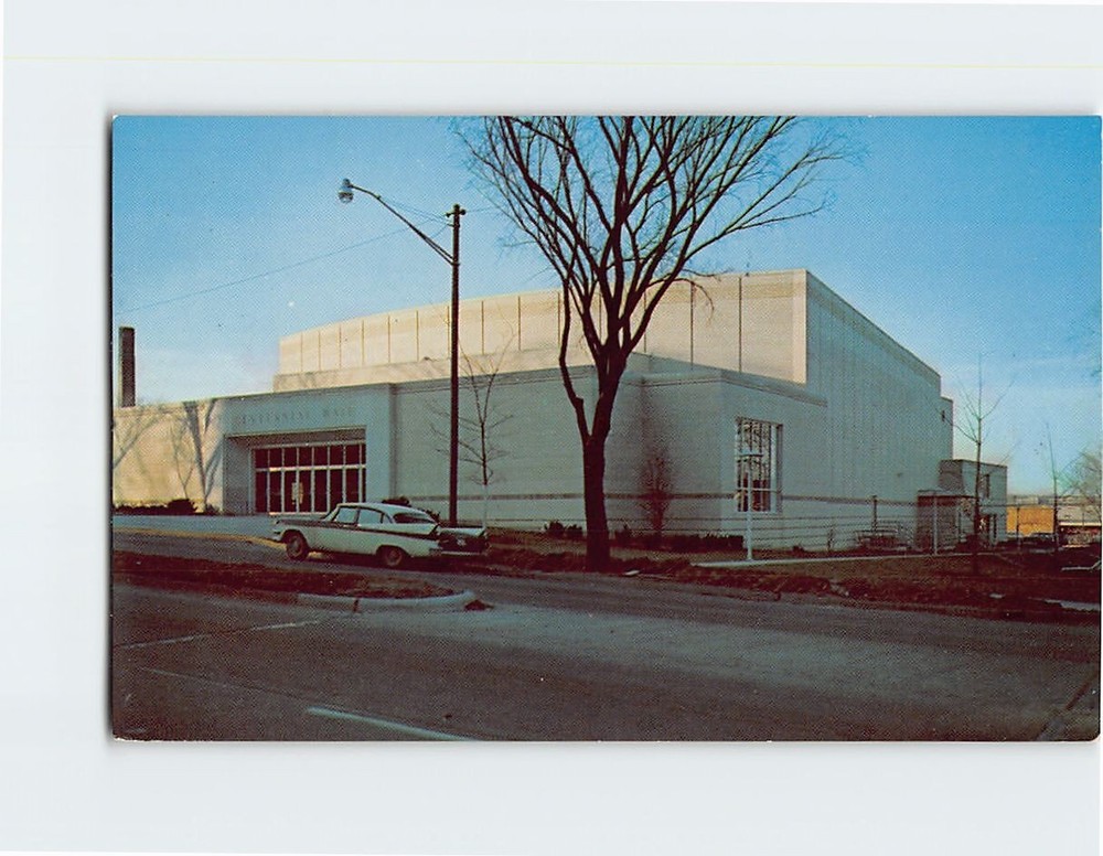 Postcard Centennial Hall Auditorium Rock Island Illinois