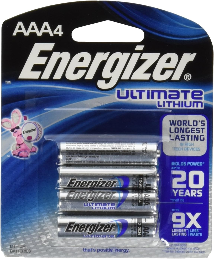 L92 ULTIMATE LITHIUM 4 AAA on CARD