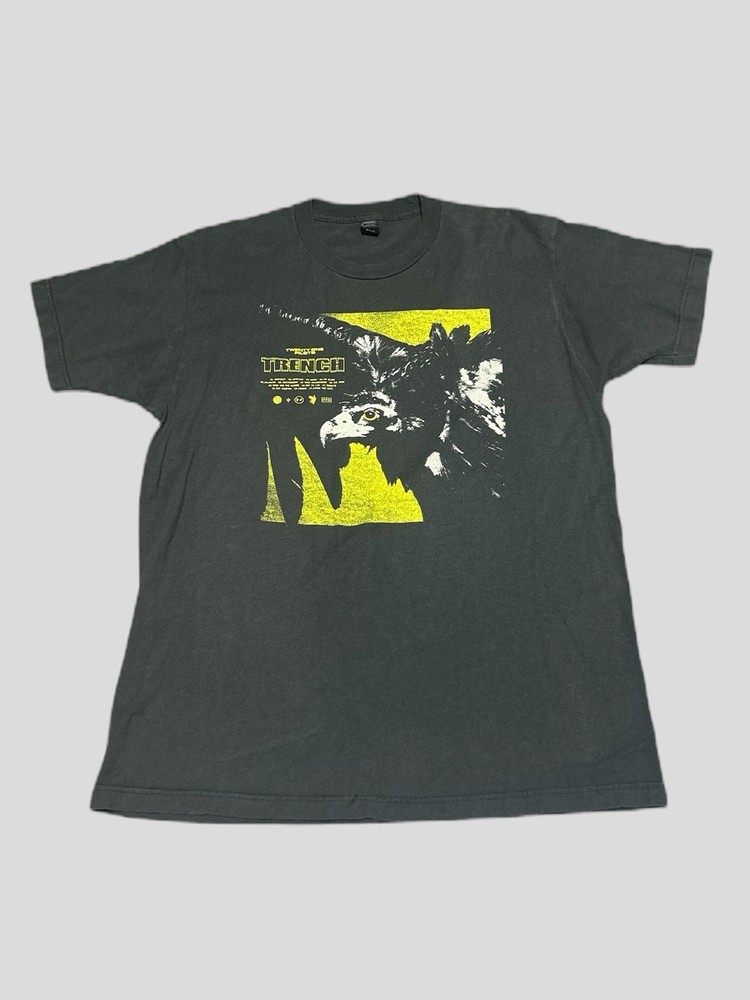 Twenty One Pilots Trench T Shirt Mens Large Black Yellow Vulture Band Tee Tultex
