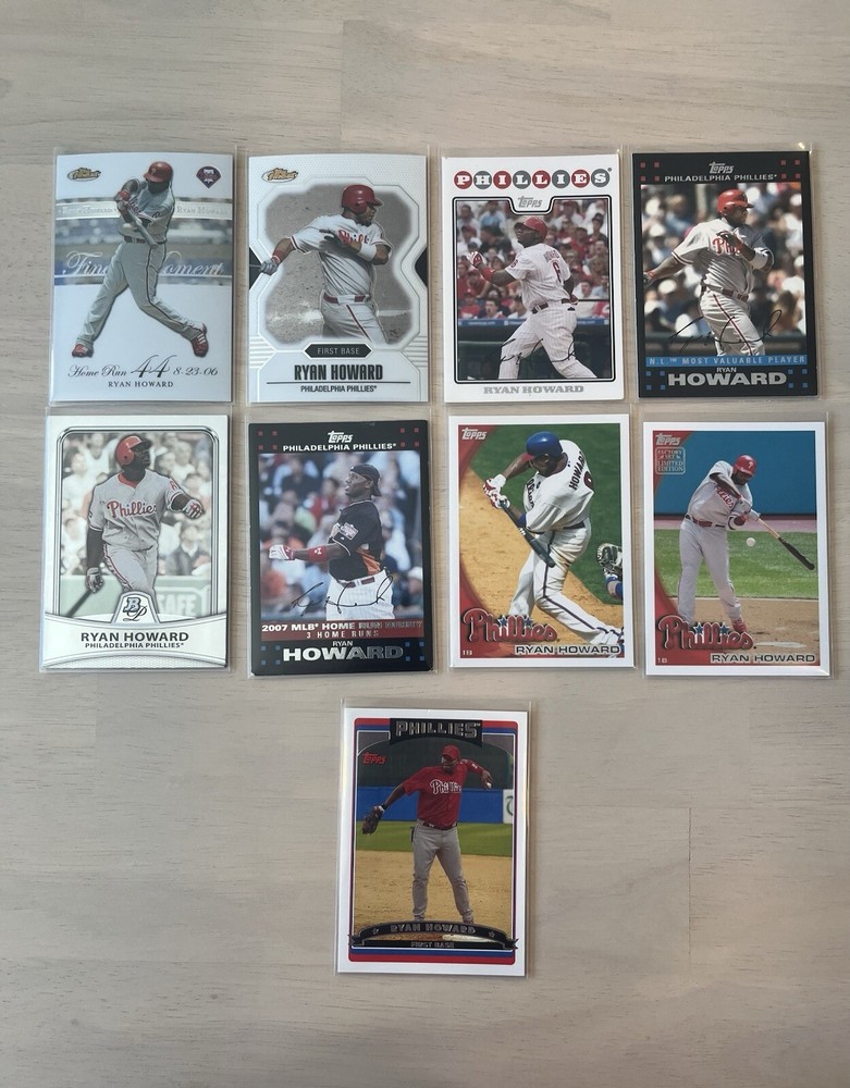Ryan Howard 9 Card Lot Philadelphia Phillies