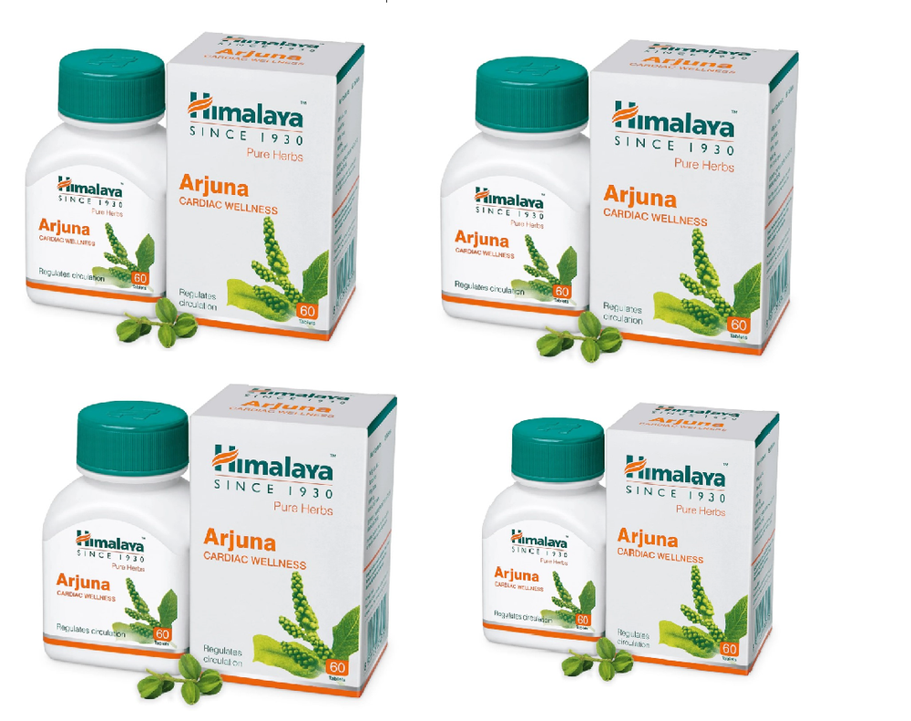 4 Packs X Himalaya Arjuna 60 Tablets / FREE SHIP