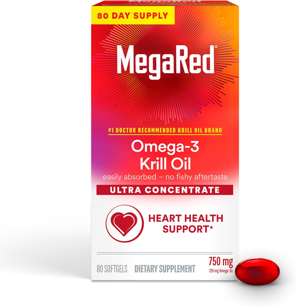 Antarctic Krill Oil 750Mg, Omega 3 Fatty Acid Supplement, Ultra Concentrate EPA