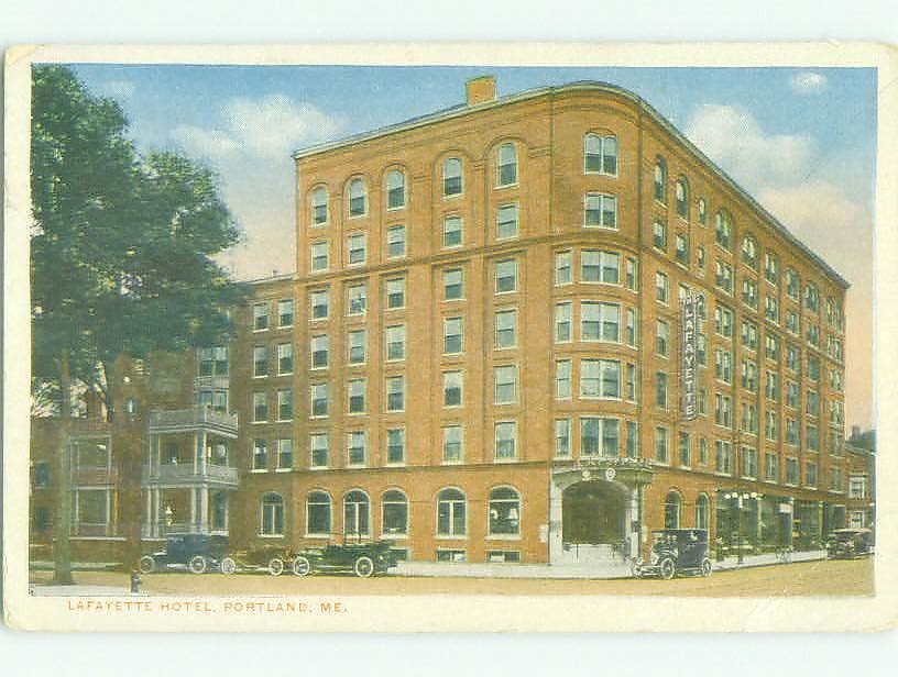 Unused W-Border LAFAYETTE HOTEL Portland Maine ME hr8999