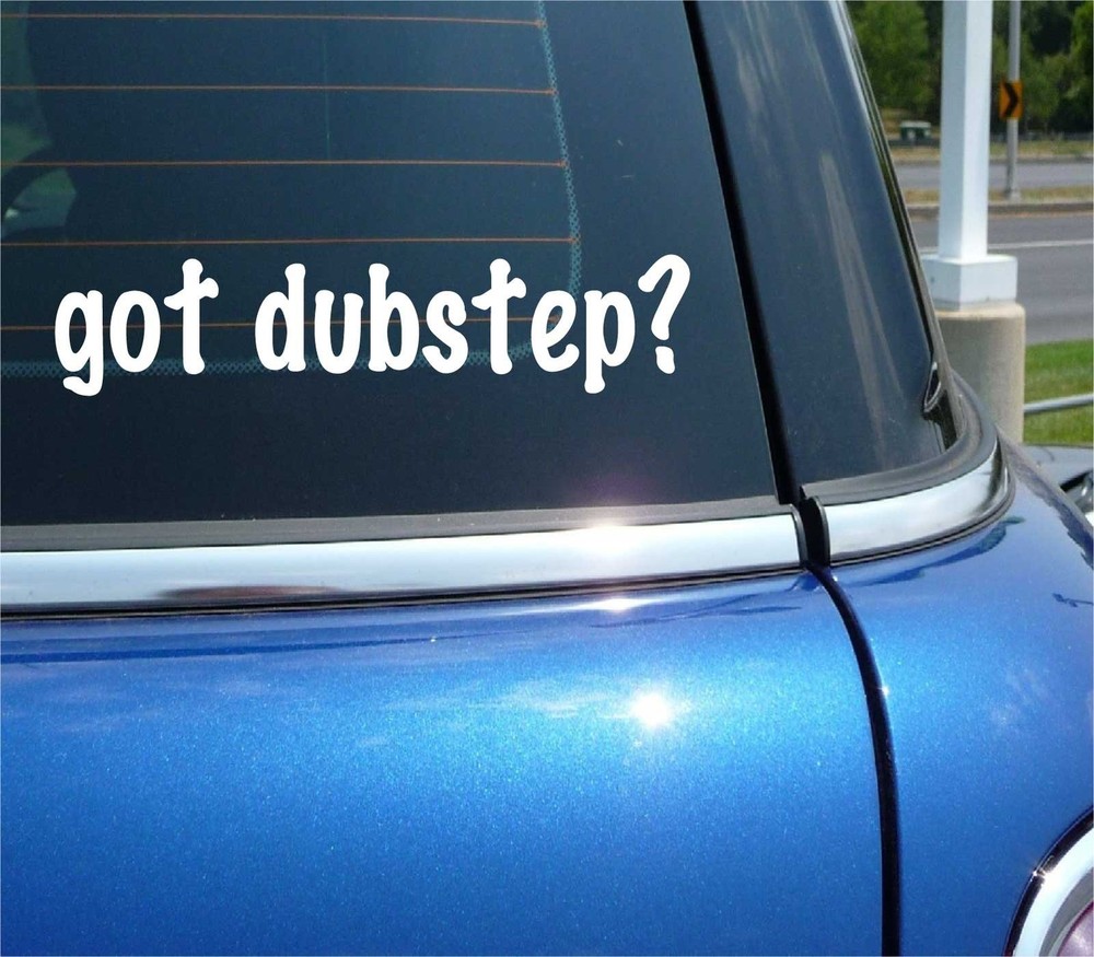Dubstep Car Decal Bumper Sticker Vinyl Window Art