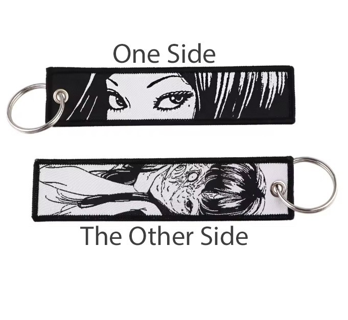 Tomie Junji Ito Japanese Manga Themed Keychain Double Sided Key Tag