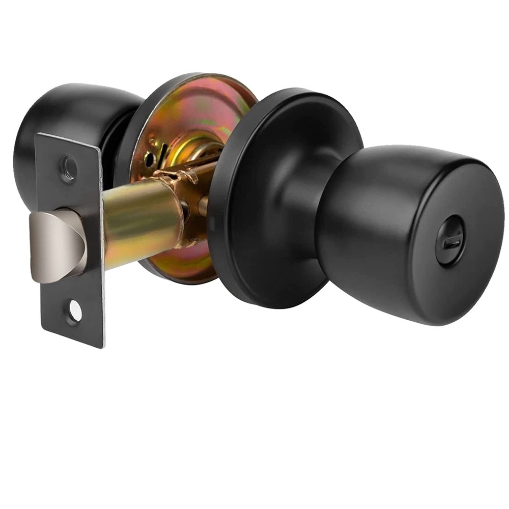 DSJJBLL Passage Door Knob Privacy Locking Door Knob Bedroom with Lock Bathroo...
