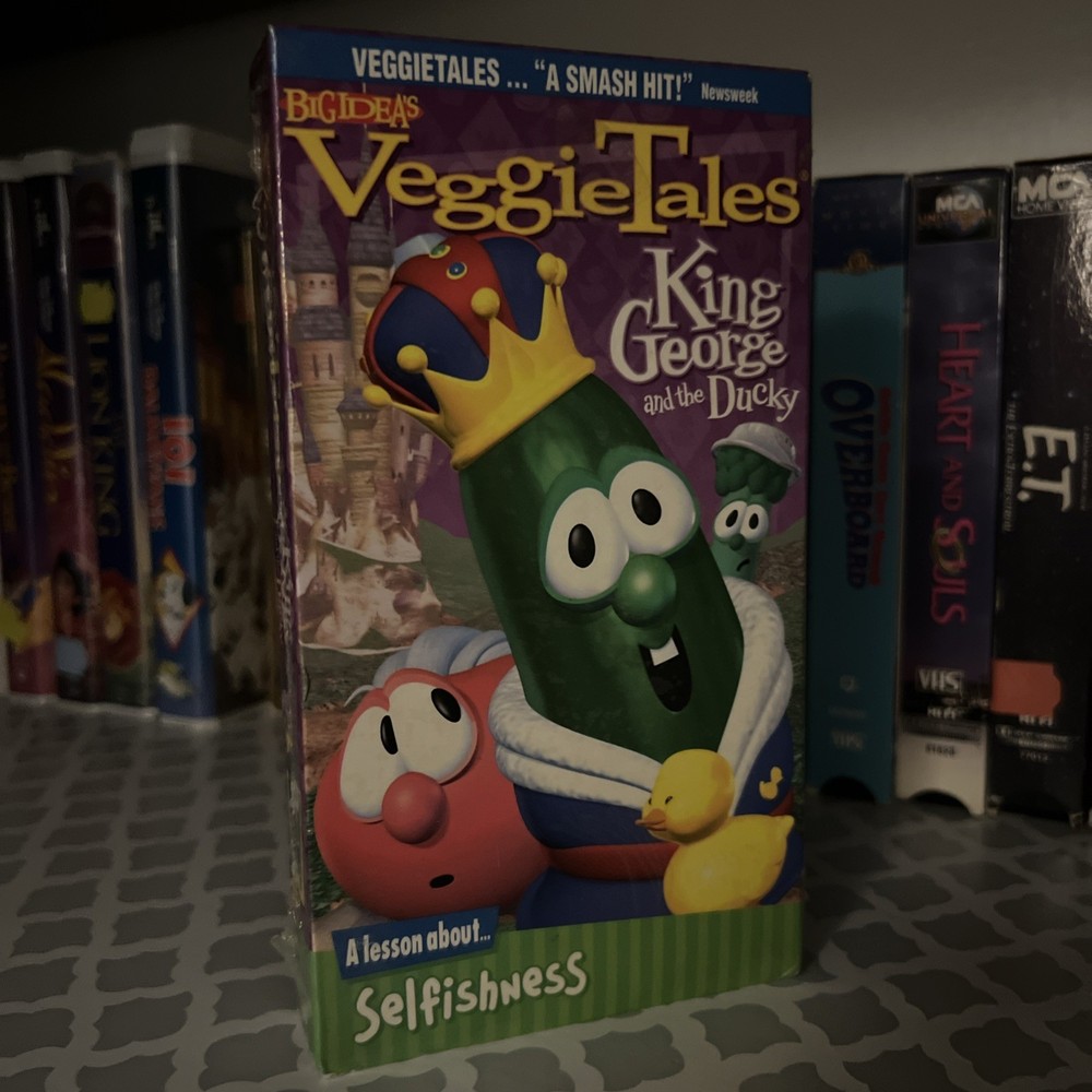 Veggietales Vhs Sealed - King George And The Ducky, Big Idea *Quick Ship*