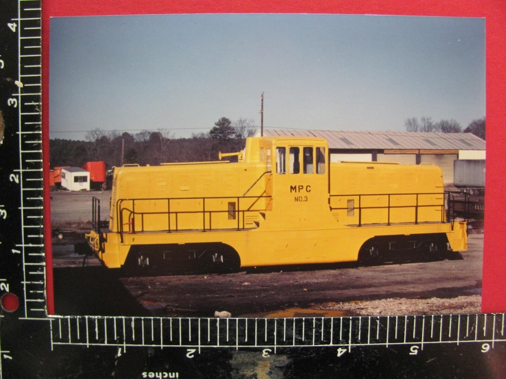 Monolith Portland Cement Railroad Diesel Locomotive #3 Orig Photo Pinson Al 1979