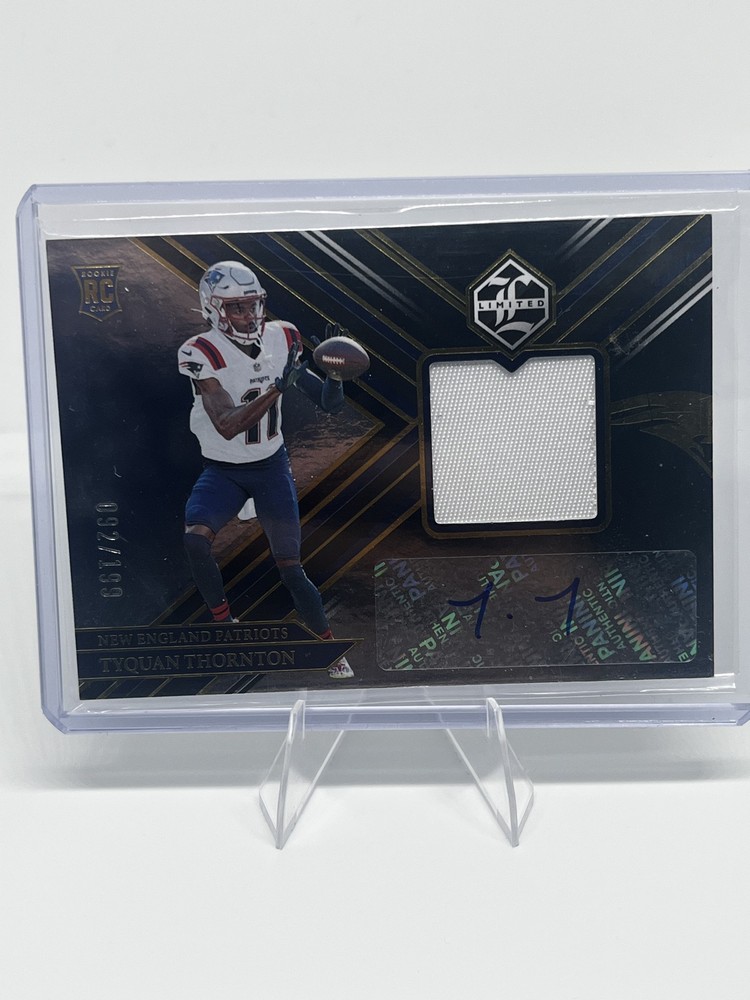 2022 Panini Limited - Rookie Patch Autographs Tyquan Thornton #123 /199 (RC,RPA)