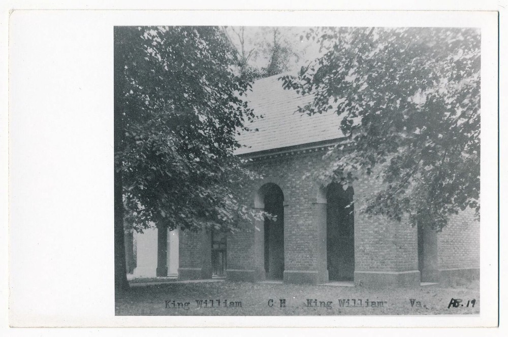 King William County Court House, King William, Virginia RPPC