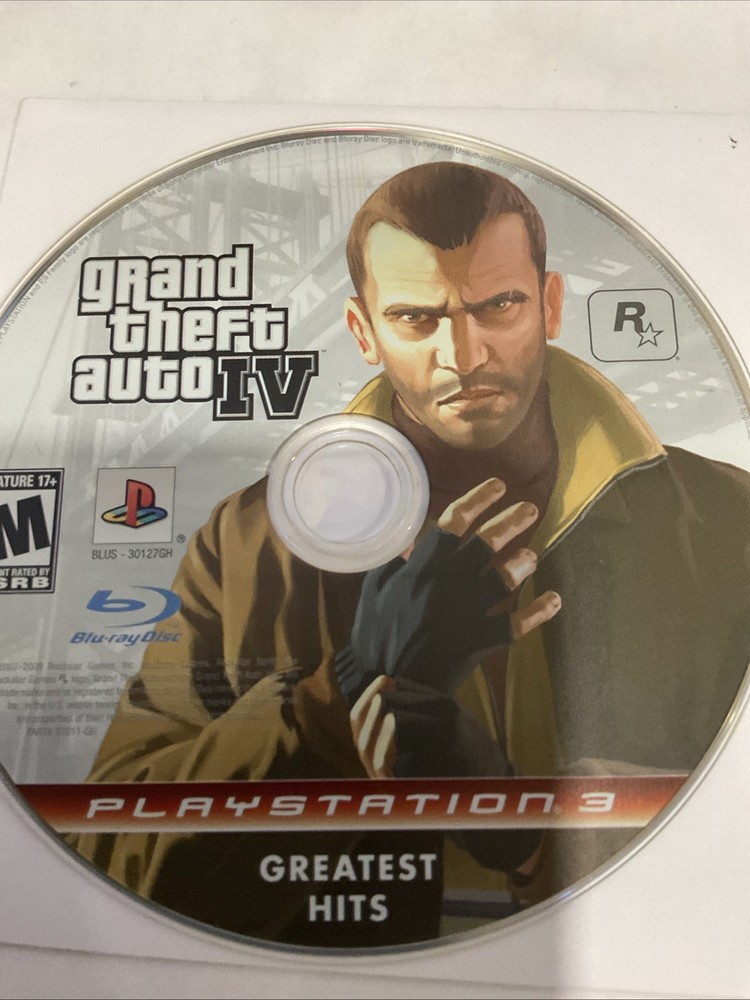 Grand Theft Auto IV [Greatest Hits] (PlayStation 3, 2008, Ps3) Disc Only!