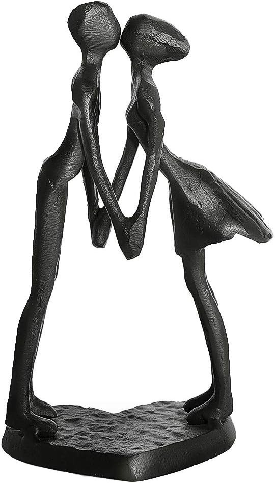 DreamsEden Iron Anniversary Couple Sculpture 6 Inch - Timeless Wedding Couple...