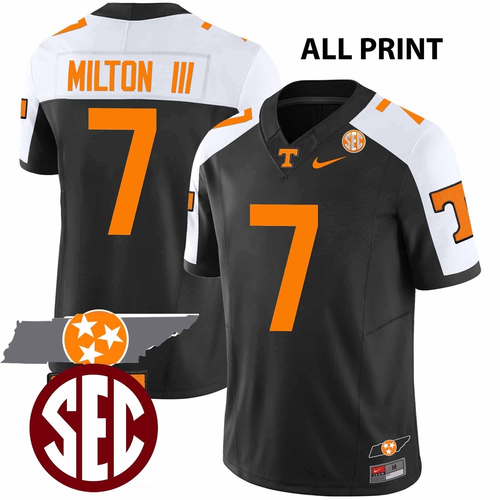 #7 Joe Milton III Tennessee Volunteers V2 Football Jersey – All Print Styles